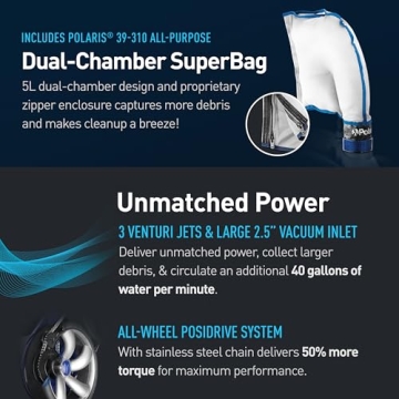 Polaris Vac-Sweep 3900 Sport Powerful Cleaner for Pools