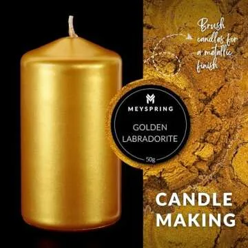 MEYSPRING Golden Labradorite Mica Powder for Resin Art