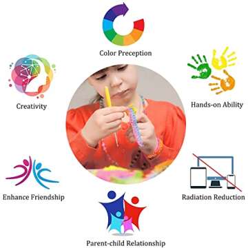 VENSEEN Rubber Band Bracelet Kit, 2400+ Loom Bracelet Making Kit in 15 Colors, Rubber Bands Bracelet Making Kit for Kids Girls Weaving DIY Crafting Gift