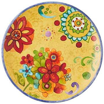 Certified International Tunisian Sunset Salad/Dessert Plates (Set of 4), 8.75", Multicolor