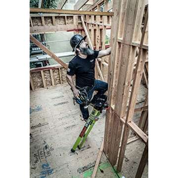 Little Giant Ladders, King Kombo, Professional, 6 Ft. A Frame, 10 Ft. Extension, Fiberglass, Type 1AA, 375 lbs Weight Rating, (13610-001)