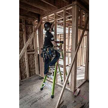 Little Giant Ladders, King Kombo, Professional, 6 Ft. A Frame, 10 Ft. Extension, Fiberglass, Type 1AA, 375 lbs Weight Rating, (13610-001)