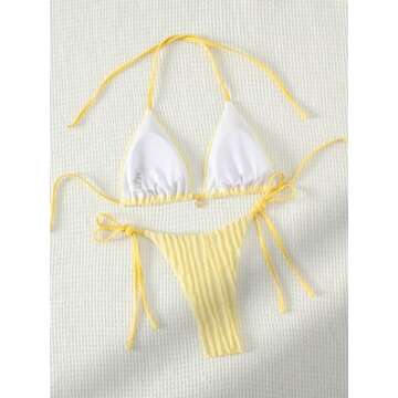 SHENHE Women's Summer Bikini Set - Stylish Halter Triangle Design