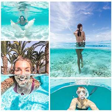 TELESIN Dome Port for GoPro Hero 8 Black, Underwater Diving Case Camera Lens Cover Lens Protector, with Waterproof Housing Case, Pistol Trigger, Floating Hand Grip and Anti-Fog Insert Accessories Kit