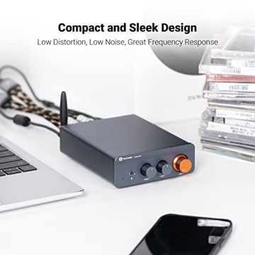 Fosi Bluetooth 5.0 Mini Amplifier, 300W x2