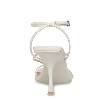 Stylish Steve Madden Women's Annie Heeled Sandals in White