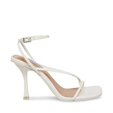 Stylish Steve Madden Women's Annie Heeled Sandals in White