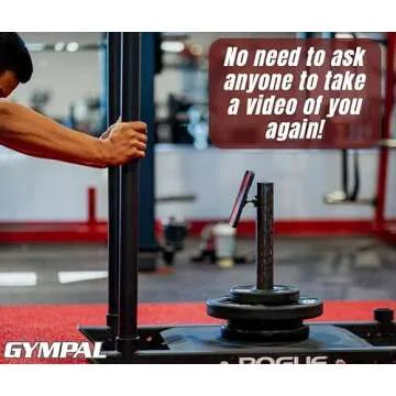 GymPal Magnetic Phone Mount Holder - Dual Magnetic Gym Phone Holder for Working Out Videos - Double Sided Strong Magnet with 360 Degree Rotation - Fits Any Smart Phone