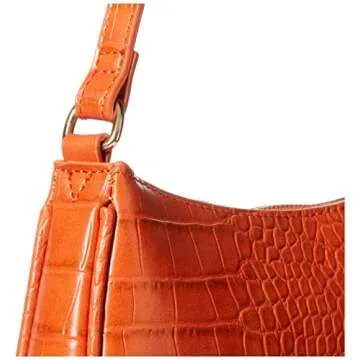 Shop The Drop Women's Melanie Small Shoulder Bag in Fire Orange