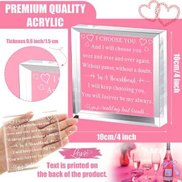 Yulejo To My Man Acrylic Gift for Birthdays and Anniversaries