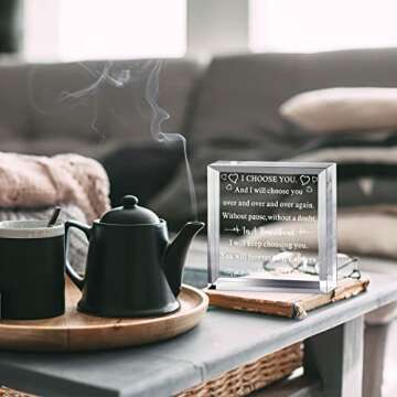 Yulejo To My Man Acrylic Gift for Birthdays and Anniversaries