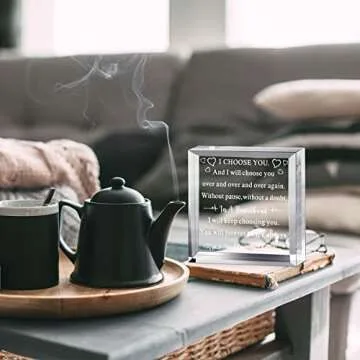 Yulejo To My Man Acrylic Gift for Birthdays and Anniversaries