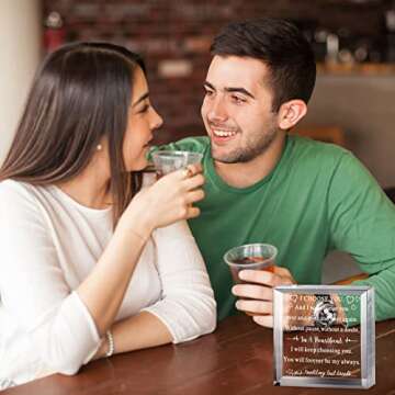 Yulejo To My Man Acrylic Gift for Birthdays and Anniversaries