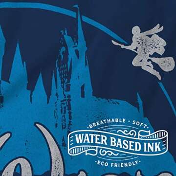 Superluxe Clothing Hogwarts Castle Mens Womens Kids Unisex Funny Wizarding World T-Shirt, Navy, Small