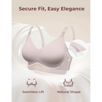 Momcozy Nursing Bra 2 Pack Comfort Wireless Maternity Bralette