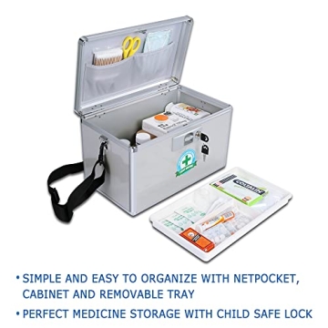 HEWEI Lockable Medication Box, Child Safety and Security