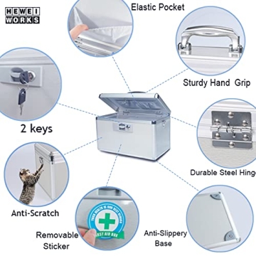 HEWEI Lockable Medication Box, Child Safety and Security