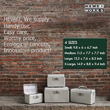 HEWEI Lockable Medication Box, Child Safety and Security