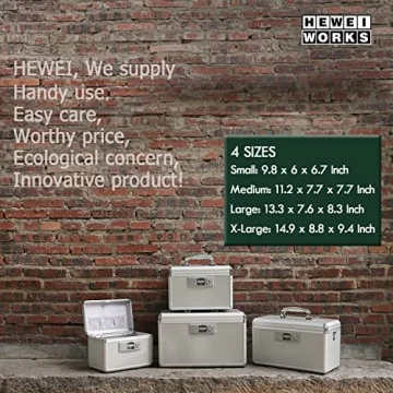 HEWEI Lockable Medication Box, Child Safety and Security