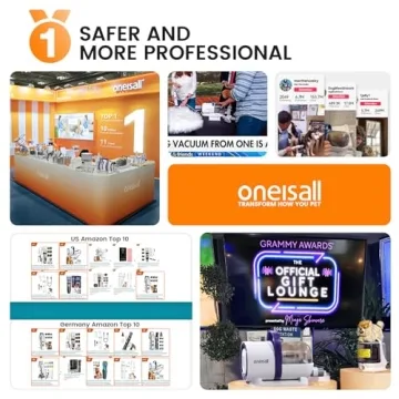 Oneisall Dog Hair Vacuum & Grooming Kit for Pet Owners