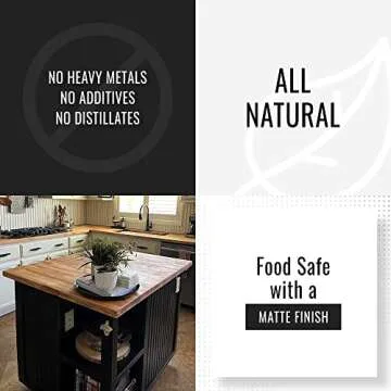 Real Milk Paint, Pure Tung Oil for Wood Finishing, Cutting Boards, Outdoor Furniture, Butcher Blocks, Wood Flooring, Food Grade, Waterproof, 32 oz