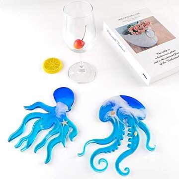 FUYAKEJI Ocean Animal Resin Molds - Creative Crafting Set