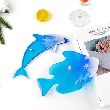 FUYAKEJI Ocean Animal Resin Molds - Creative Crafting Set