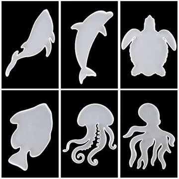 FUYAKEJI Ocean Animal Resin Molds - Creative Crafting Set