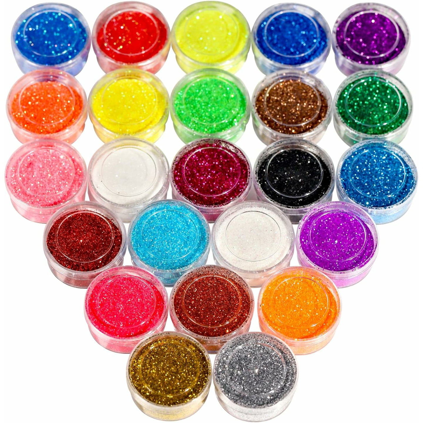 FANDAMEI 24 Color Glitter Set for Arts & Makeup