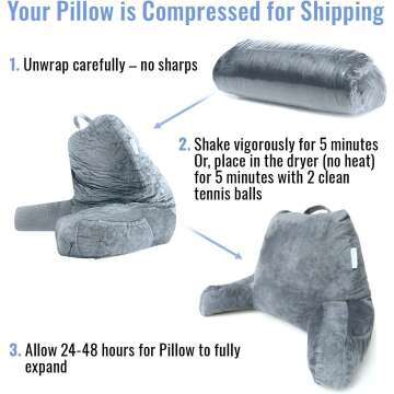 ComfortSpa Reading Pillow Wedge for Back Support