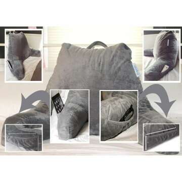 ComfortSpa Reading Pillow Wedge for Back Support