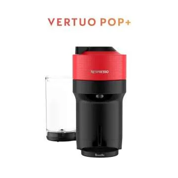 Nespresso Vertuo Pop+ Coffee and Espresso Maker by Breville with Milk Frother, Spicy Red