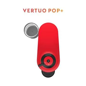 Nespresso Vertuo Pop+ Coffee and Espresso Maker by Breville with Milk Frother, Spicy Red
