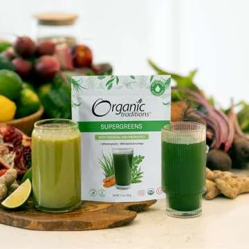 Organic Traditions Super Greens Powder with Turmeric 100g