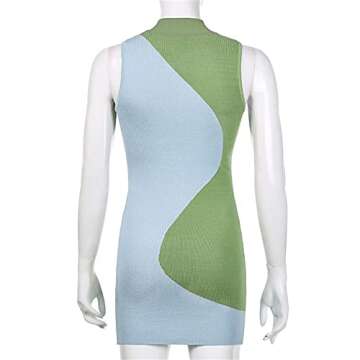 Womens Sexy Knitted Halter Neck Dress for Summer Nights