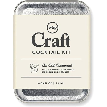 W&P Craft Old Fashioned Cocktail Kit, Mini Portable Carry On Travel Cocktail Kit, Great Gifts for Him or Her, 1 Pack