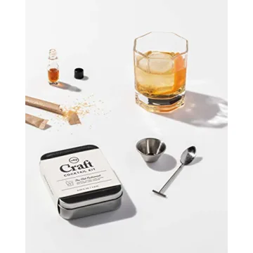 W&P Craft Old Fashioned Cocktail Kit, Mini Portable Carry On Travel Cocktail Kit, Great Gifts for Him or Her, 1 Pack