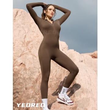 Shop YEOREO Long Sleeve Workout Jumpsuit for Women