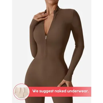 Shop YEOREO Long Sleeve Workout Jumpsuit for Women