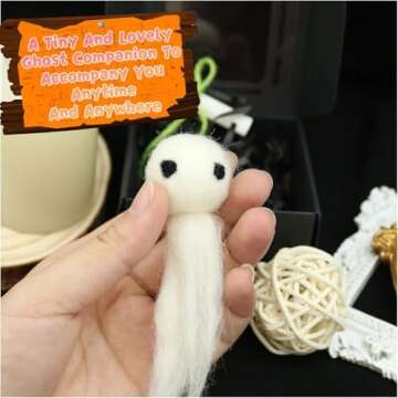 GSHLGAO Adopt A Ghost - 2024 New Super Cute Little Pocket Ghost with A Tiny Scroll, Mini Plush Stuffed Ghost Doll, Creative Gift for Ghost Stories, Spooky Movies, Halloween Decoration Lovers, Black