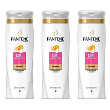 Pantene Shampoo Curl Perfection 12.6 Ounce (375ml) (3 Pack)