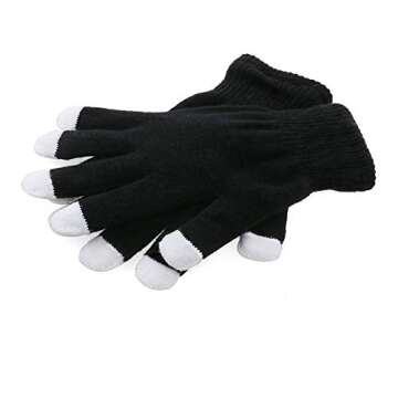 BAJOTAL LED Gloves Finger Light Up Glow Rave Glove Flashing Christmas Gift Halloween Party Favors-Extra Battries Bonus