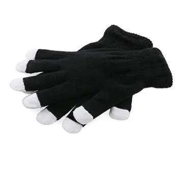 BAJOTAL LED Gloves Finger Light Up Glow Rave Glove Flashing Christmas Gift Halloween Party Favors-Extra Battries Bonus
