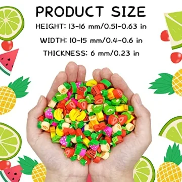 300 Mini Fruit Erasers - Perfect Classroom Gifts and Prizes