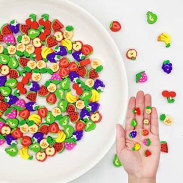 300 Mini Fruit Erasers - Perfect Classroom Gifts and Prizes