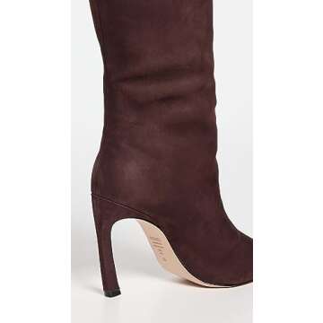 SCHUTZ Women's Maryana Sculpt Boots in Dark Chocolate
