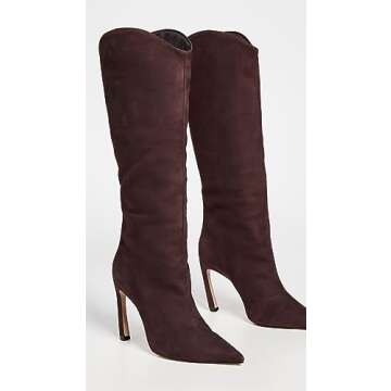 SCHUTZ Women's Maryana Sculpt Boots in Dark Chocolate
