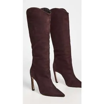 SCHUTZ Women's Maryana Sculpt Boots in Dark Chocolate