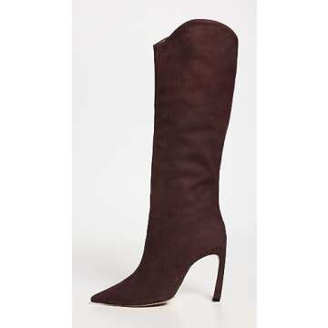 SCHUTZ Women's Maryana Sculpt Boots in Dark Chocolate
