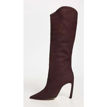 SCHUTZ Women's Maryana Sculpt Boots in Dark Chocolate